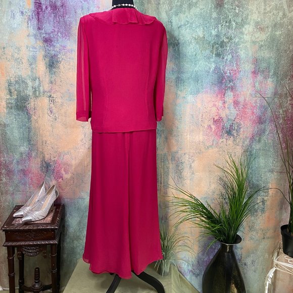 📌 cynthia howie Retro Silk Skirt Set Top & Skirt - Picture 2 of 15